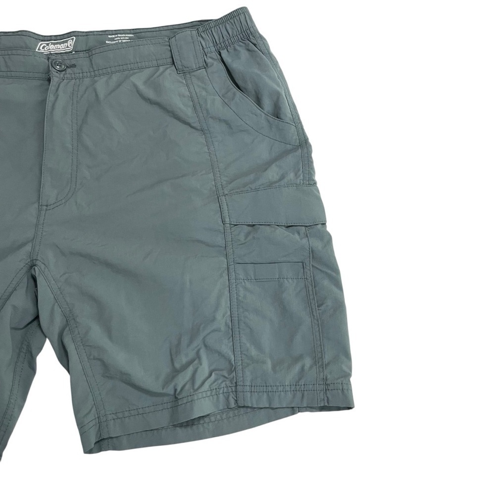 Coleman The Outdoor Company Cargo Shorts Men’s XXL Gray Nylon Hiking Fishing - Picture 3 of 12